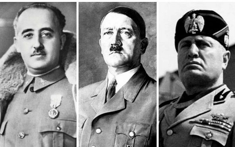 Franco, Hitler és Mussolini