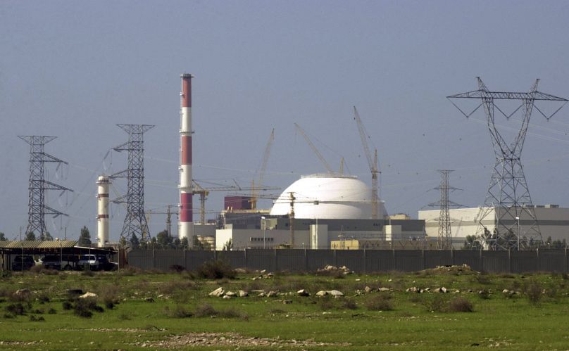 Il reattore della centrale nucleare iraniana visibili a Bushehr, Teheran, Iran, 27 febbraio 2005