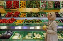 A 'basic' supermarket in Munich, Germany. 9 August 2007.