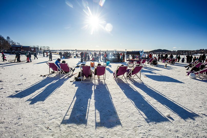 Deckchairs (and blankets) are provided free of charge