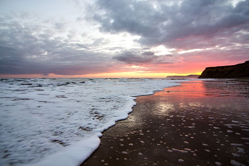 After a stroll along its sands, head to Brook Beach - a continuation of Compton Bay - to check out the fossilised dinosaur footprint.