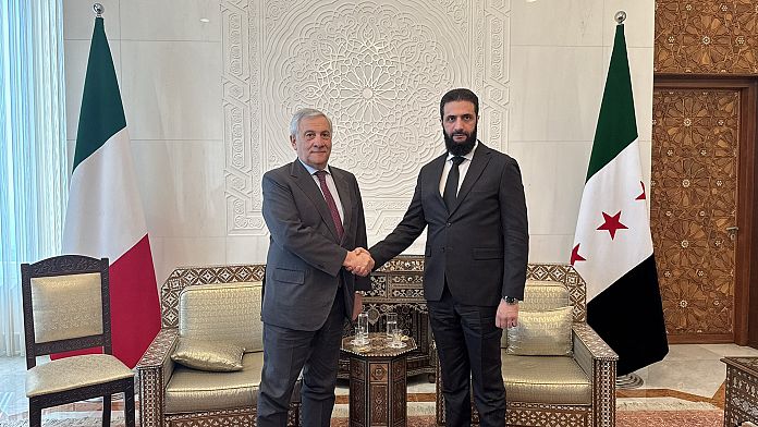 Italian FM Tajani meets with head of Syria’s new government in Damascus