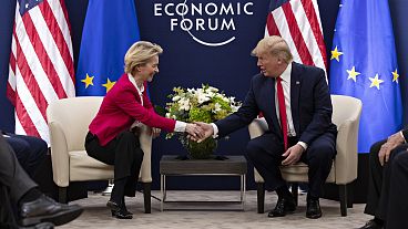 Ursula von der Leyen hat Donald Trump während seiner ersten Amtszeit als Präsidentin nur kurz getroffen. Ursula von der Leyen hat Donald Trump während seiner ersten Amtszeit als Präsidentin nur kurz getroffen.