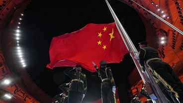 The Chinese national flag is raised during the opening ceremony of the 2022 Winter Olympics in Beijing, 4 February, 2022 The Chinese national flag is raised during the opening ceremony of the 2022 Winter Olympics in Beijing, 4 February, 2022