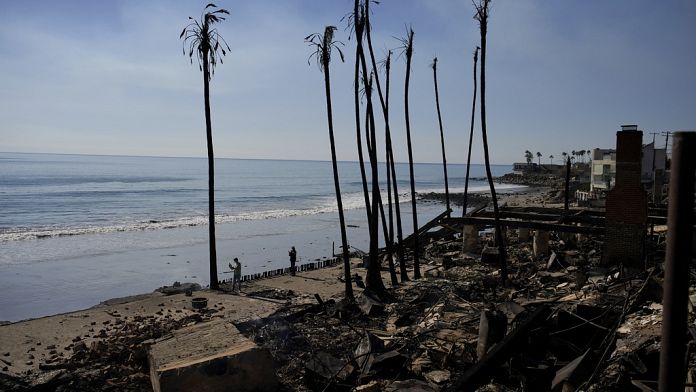 LA’s wildfires fuelled by high winds and drought – in pictures