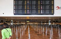FILE - Brussels airport in Belgium