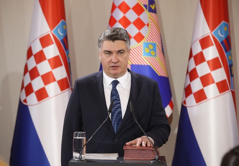 Zoran Milanović államfői esküje, 2020 februárjában