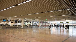 Zaventem airport in Brussels during a strike on Monday, Dec. 8, 2014.