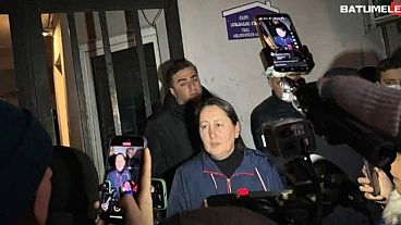 Journalist Mzia Amaglobeli was arrested on charges of assaulting a police officer Journalist Mzia Amaglobeli was arrested on charges of assaulting a police officer