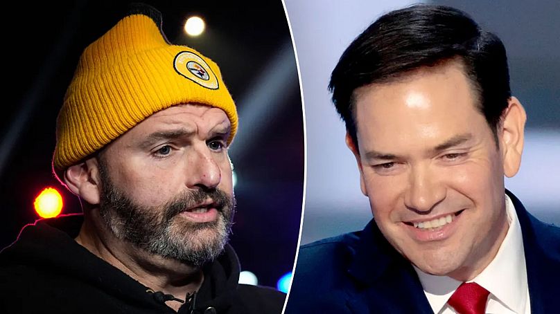 John Fetterman és Marco Rubio  