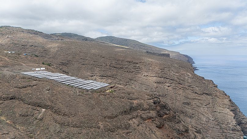 Solar panels on St Helena. 