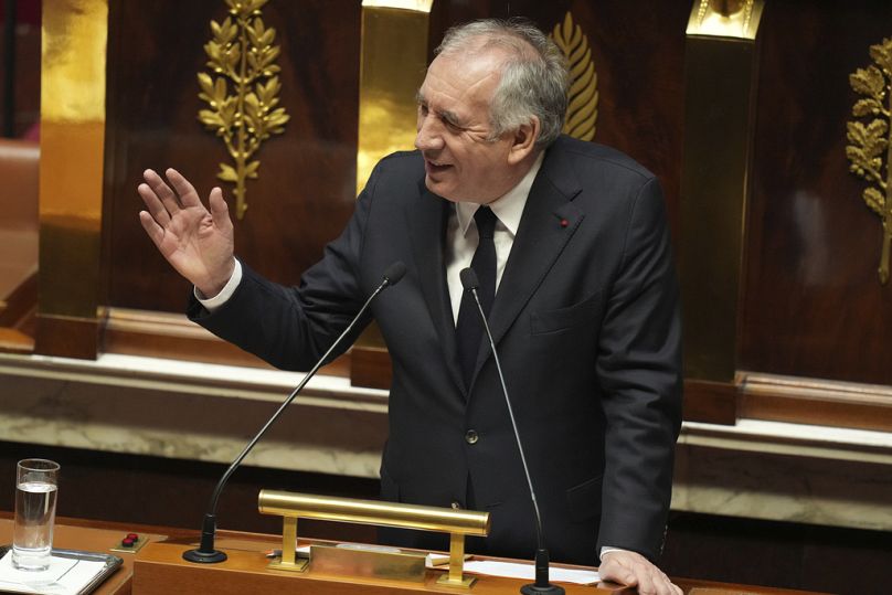 French Prime Minister Francois Bayrou delivers his general policy speech in January at the National Assembly in Paris.