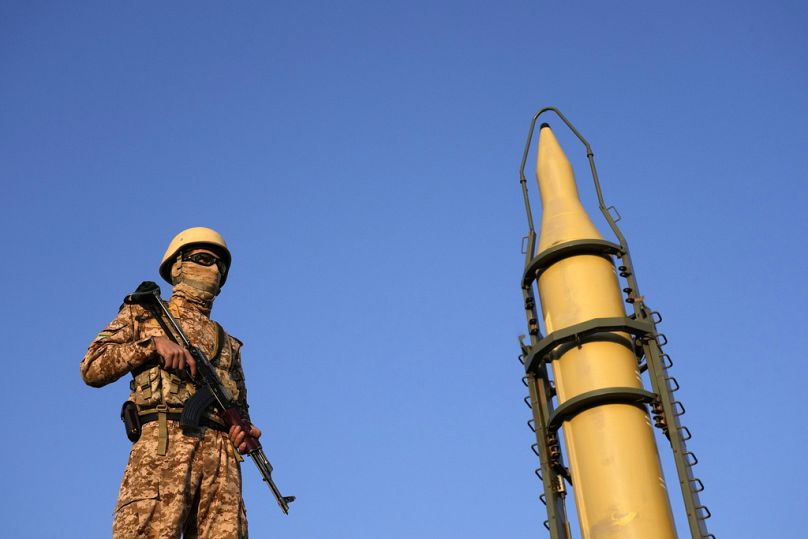 Misil de fabricación iraní. Teherán, Irán, viernes 10 de enero de 2020