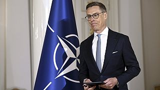 Finnish President Alexander Stubb attends a press conference for Finnish media as part of a summit of the Baltic Sea NATO countries in Helsinki, Finland, Jan. 14, 2025