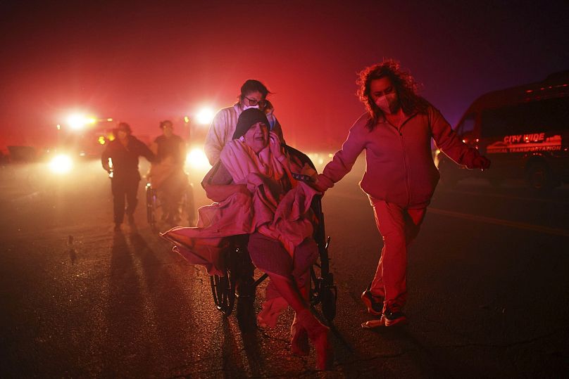Tens of thousands of people have been displaced because of the fires. 