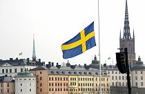 FILE: Flags fly at half mast in Stockholm, Sweden, April 10, 2017