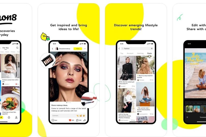 Lemon8'in telefon ekranında görünümü