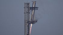 SpaceX's mega rocket Starship launches for a test flight from Starbase in Boca Chica, Texas, Thursday, Jan. 16, 2025.