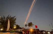 SpaceX debris as seen on Turks and Caicos islands