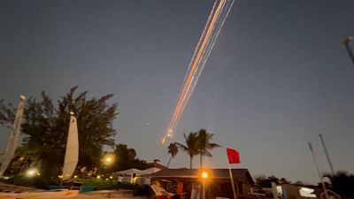 SpaceX debris as seen on Turks and Caicos islands