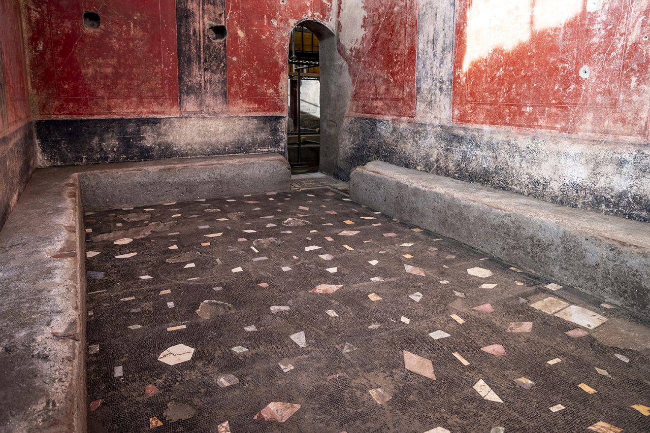  L'apodyterium (vestiaire) découvert dans les thermes romains.