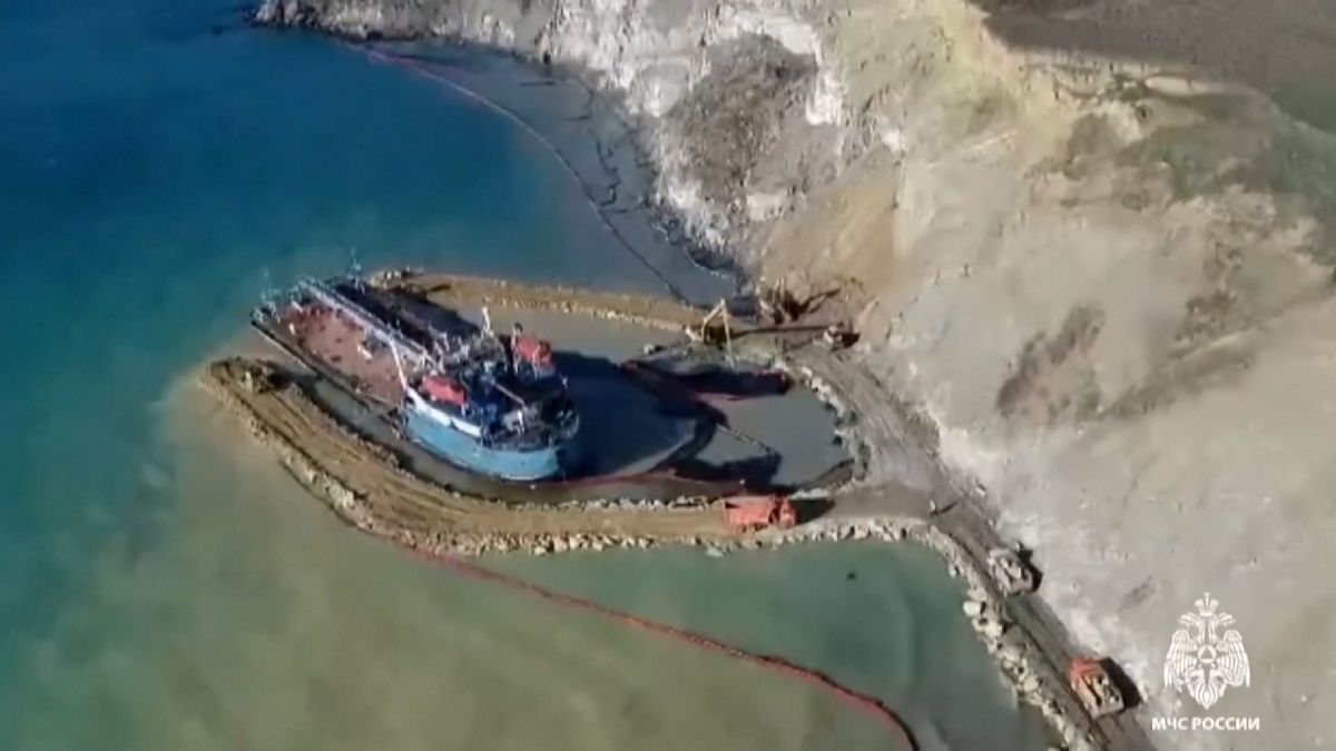 Efforts to Contain Oil Spill from Grounded Tanker Advance with Technical Barrier Completion