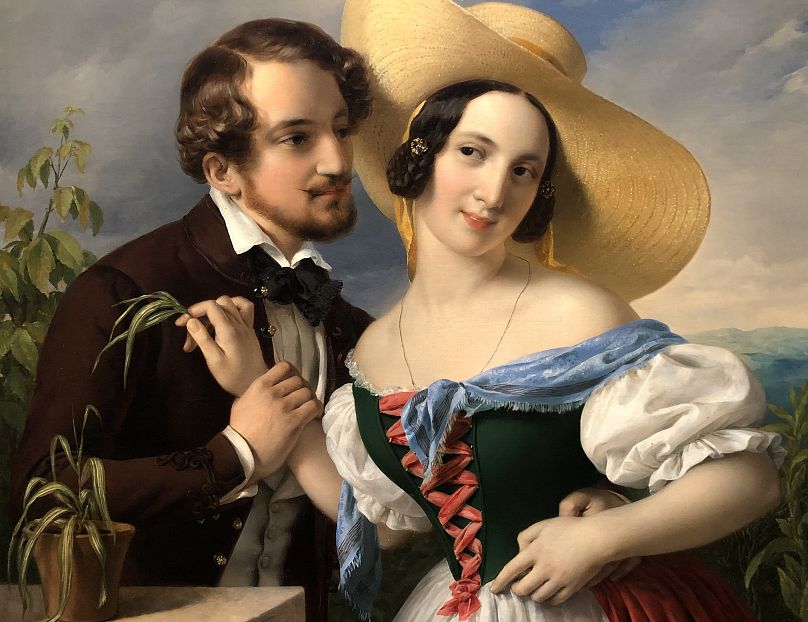 Barabás Miklós: Enyelgés (Szalagfű), 1841, MNG