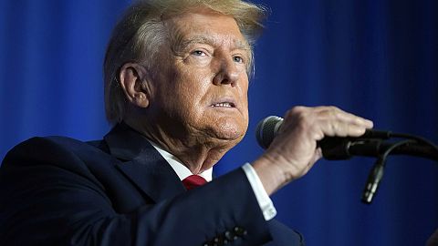 File picture of Donald Trump who is to be sworn in for the second time as President of the US 