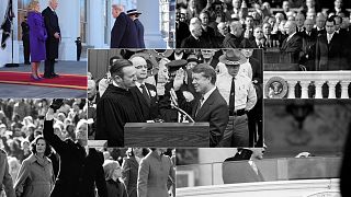 Different US presidential inaugurations over the years