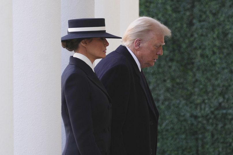 Prezydent-elekt Donald Trump i jego żona Melania przyjechali na nabożeństwo do Kościoła Episkopalnego św. Jana naprzeciwko Białego Domu w Waszyngtonie.