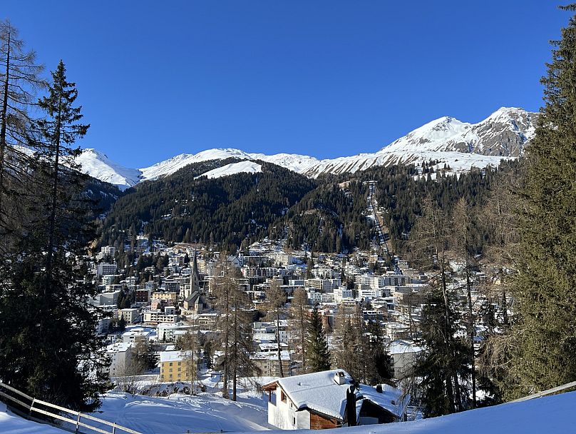 A view of Davos where the World Economic Forum is held - 21 January, 2025.