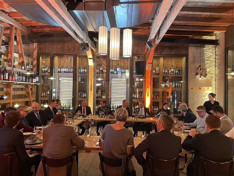 Leaders in business and politics gather for an executive roundtable lunch in Davos, co-hosted by Euronews