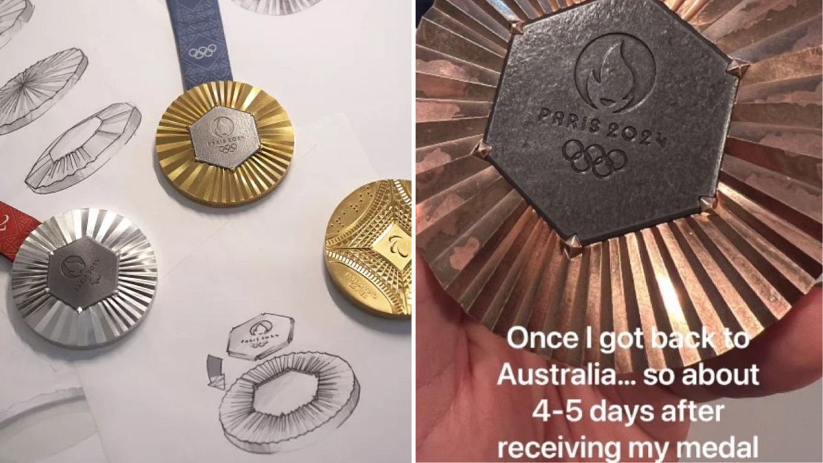Olympic medals rusting