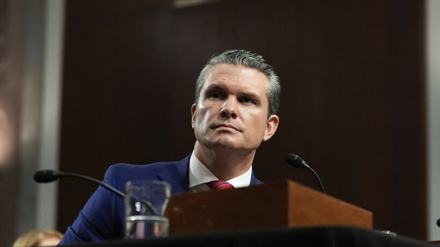 Pete Hegseth, Donald Trump's choice for Defense secretary, appears before the Senate Armed Services Committee for his confirmation hearing at the Capitol,Tuesday, Jan 14, 2025