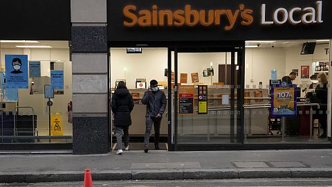 Sainsbury supermarket in London