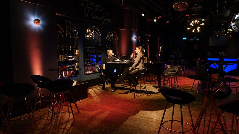 Barry Colson at ‘Barry’s Piano Bar’, Davos, January 2025