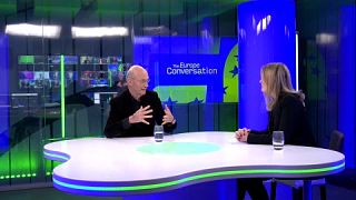 Pascal Lamy, former European Commissioner for Trade, and Shona Murray, journalist at Euronews, for The Europe Conversation. 