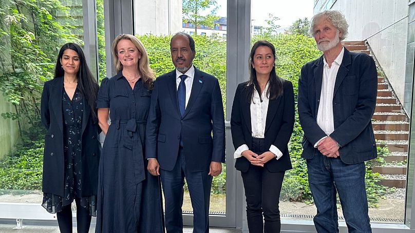 Ruden received President Hassan Sheikh Mohamud of Somalia to its offices in Oslo. 