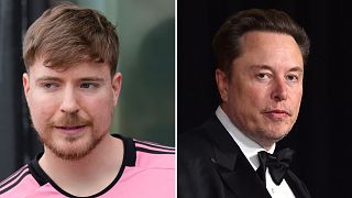 Jimmy Donaldson, left, and Elon Musk, right, are some of the prospective buyers of TikTok