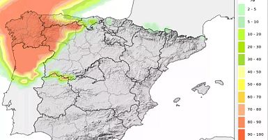 Aviso meteorológico rojo en el norte de España por la borrasca ...