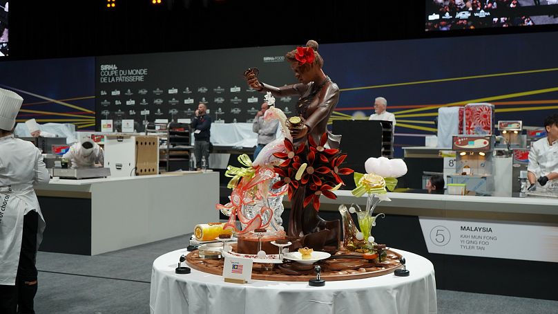 La creación de chocolate de Malasia ayudó a su equipo a conseguir la medalla de bronce