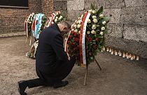 Polish President Andrzej Duda, commemorates the 80th anniversary of Auschwitz's liberation
