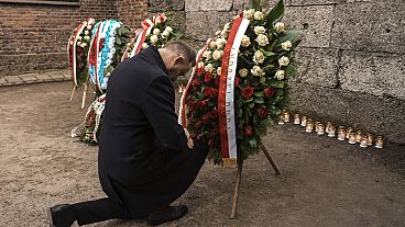 Polish President Andrzej Duda, commemorates the 80th anniversary of Auschwitz's liberation