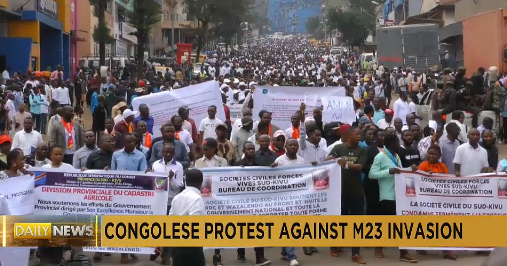 Citizens in DRC protest M23 offensive and international silence Citizens in DRC protest M23 offensive and international silence