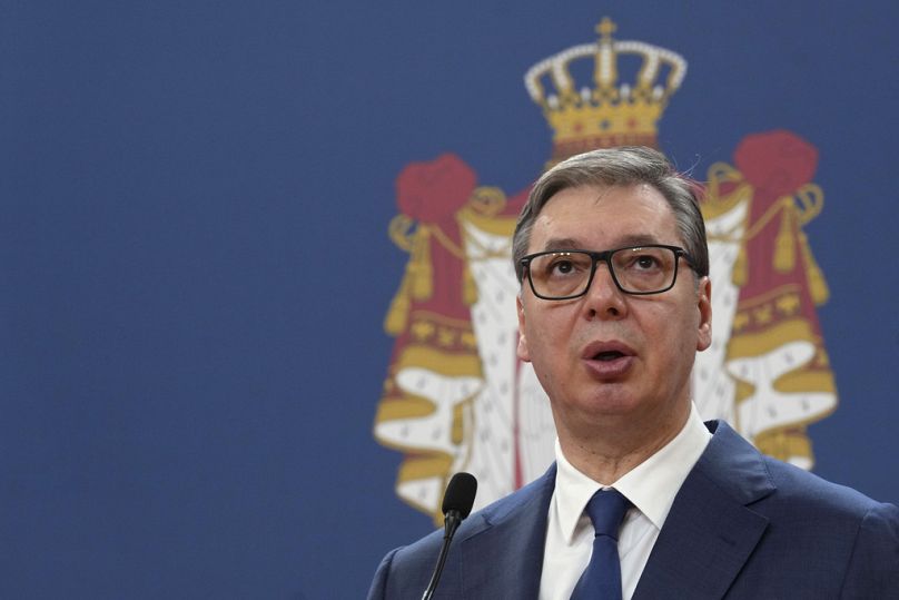Le Président serbe Aleksandar Vučić en novembre 2024