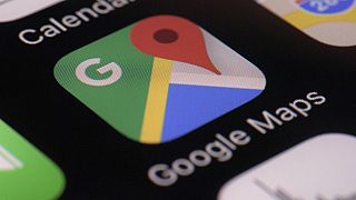 FILE: The Google Maps app is seen on a smartphone, March 22, 2017