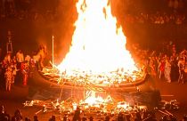 Residents celebrate Shetland's Norse heritage at Up Helly Aa fire festival