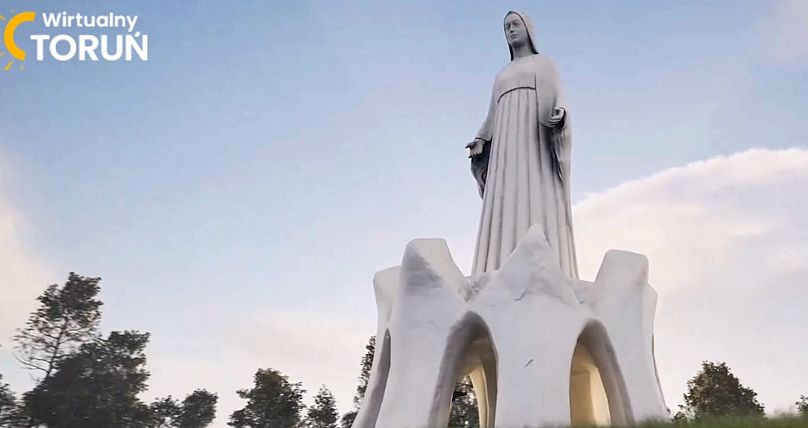 Visualization of the monument of Our Lady in Konotopia