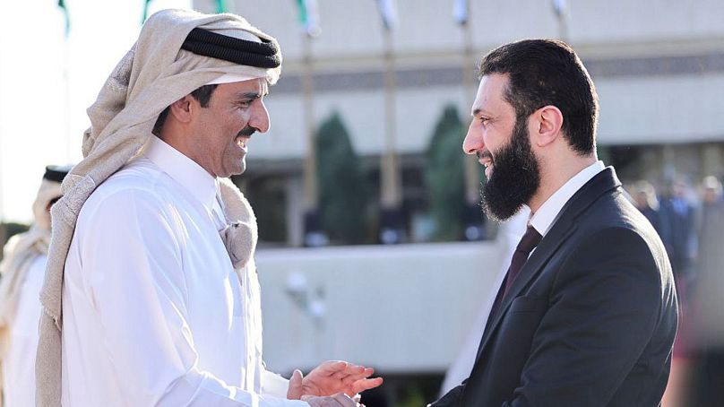 سفر امیر قطر به سوریه و دیدار با احمد الشرع، رئیس جمهوری موقت این کشور