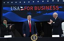 FILE - President Donald Trump speaks during a roundtable discussion on tax cuts for Florida small businesses, in Hialeah, Florida, USA. April 16th 201